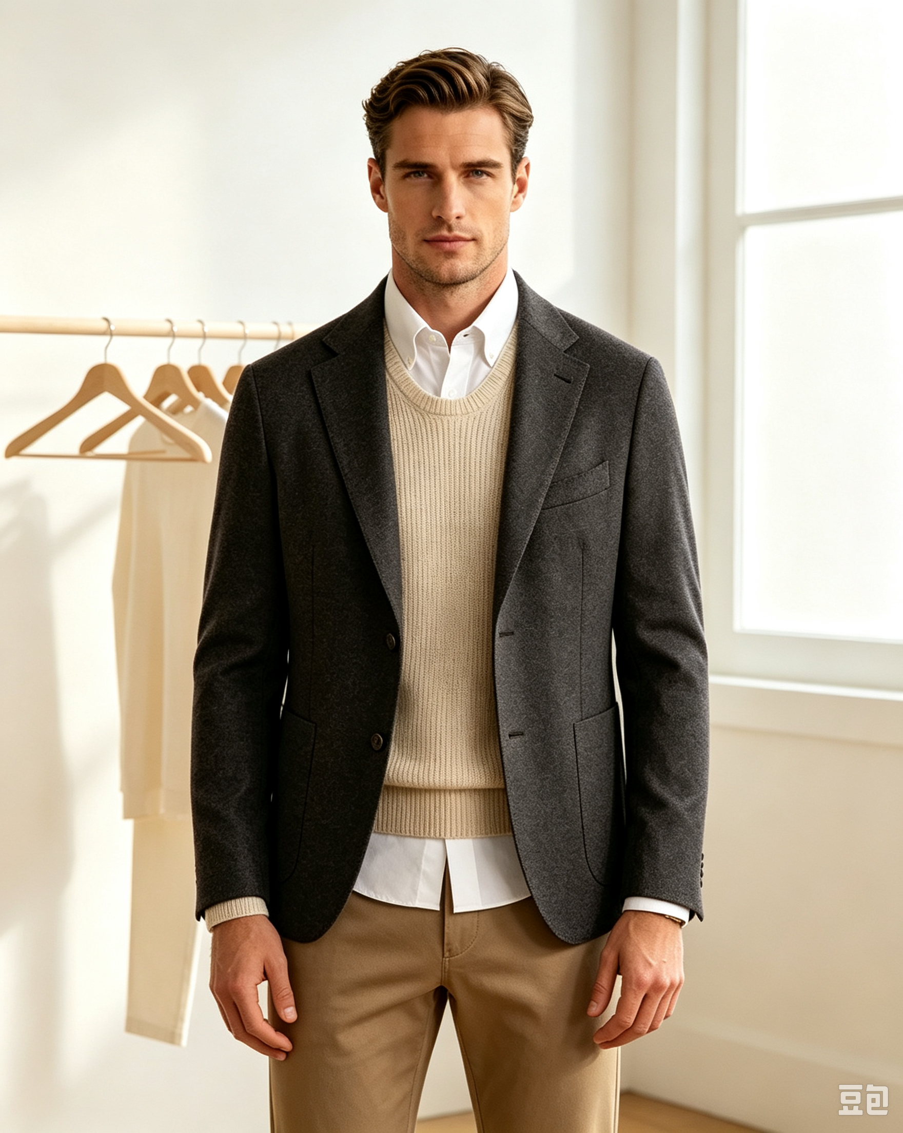 Menswear layering