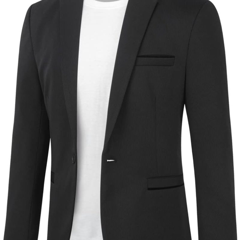 Slim Fit Single Button Blazer