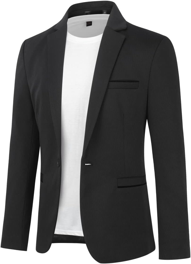 Slim Fit Single Button Blazer
