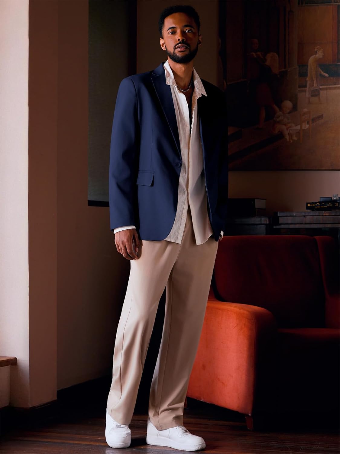 Slim Fit Lightweight Blazer - Image 3