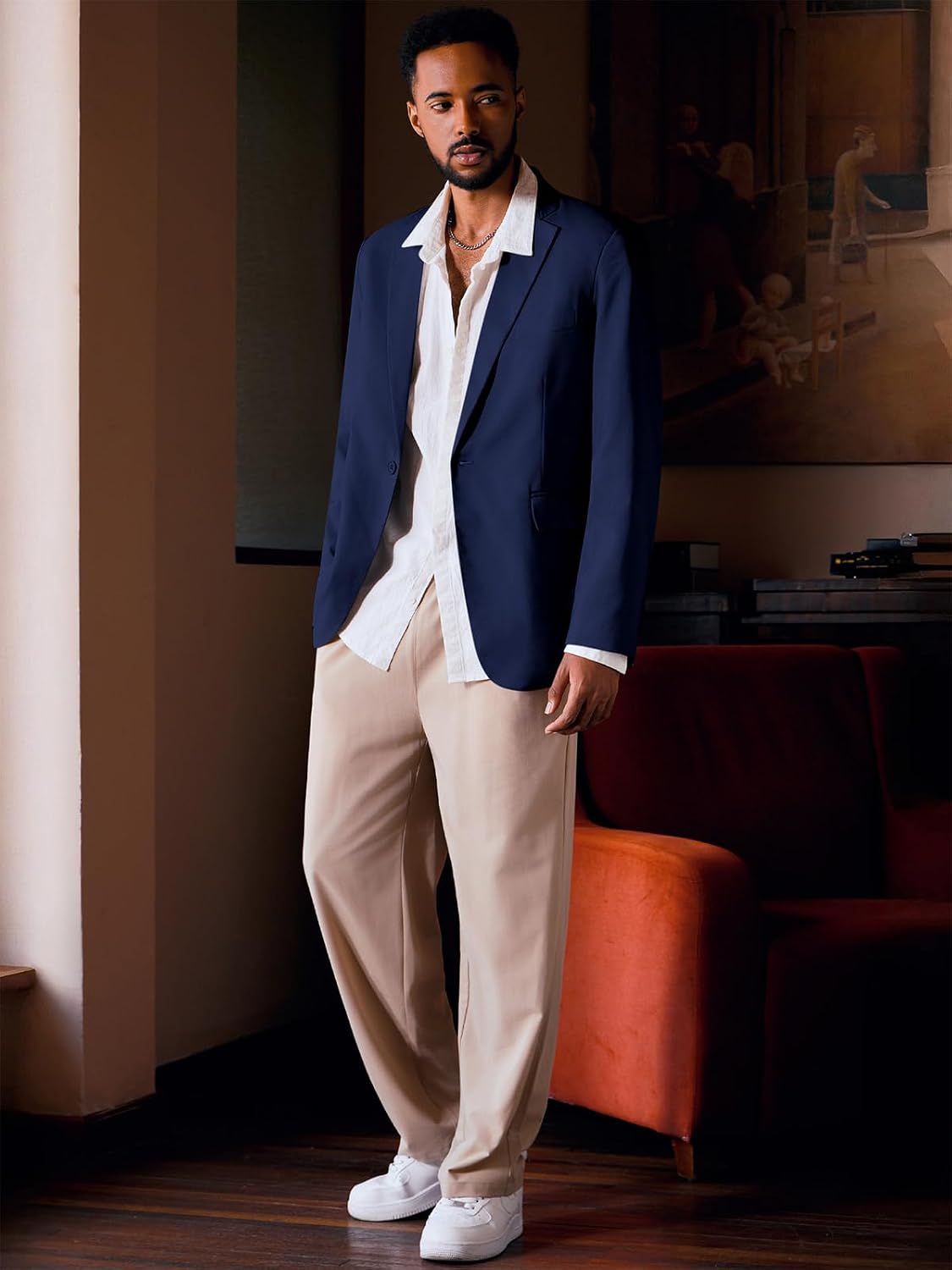 Slim Fit Lightweight Blazer - Image 2