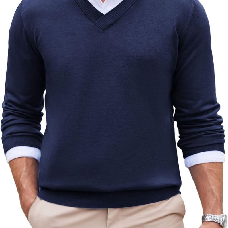 Slim Fit V-Neck Jumper