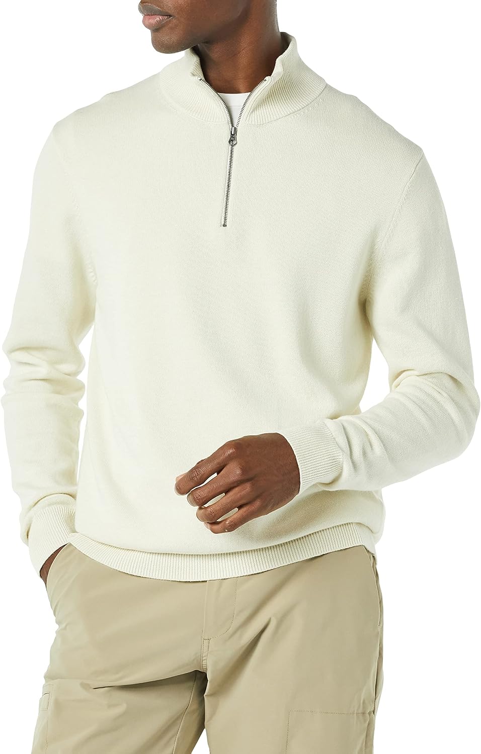 Cotton Quarter Zip Jumper
